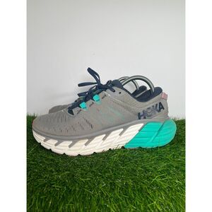 Hoka One One Gaviota 3 Women’s Size 10B Gray Teal Running Shoes Stability Sneake